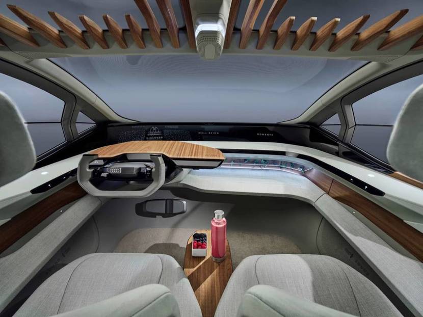 AI equipped autonomous electric Audi AIME 9