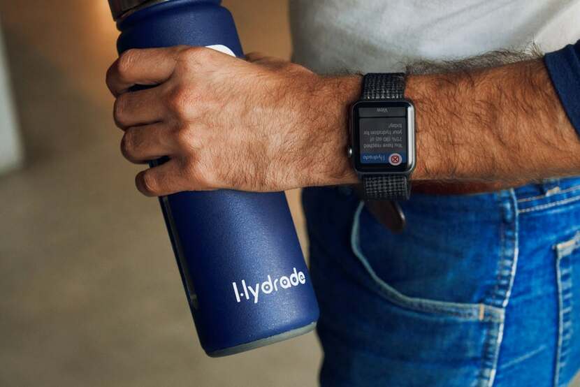 Hydrade Smart Solar Powered Water Bottle