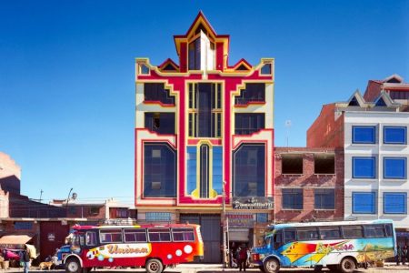 Freddy Mamani’s Neo-Andean Architecture buildings that look like life-sized graffiti