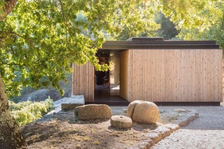 Timber-clad Pavillion House makes an enchanting living space in Portuguese woods
