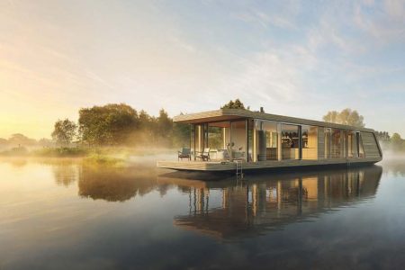 Solar-powered floating homes takes luxurious living to another level