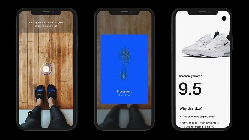 Nike AR App for Shoe Size