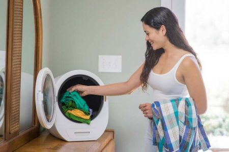 Morus Zero tabletop vacuum dryer kills bacteria while drying your clothes