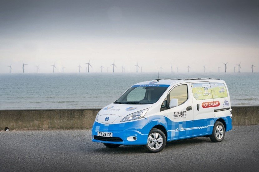 Nissan Ice Cream Van Electric Powered Zero Emission
