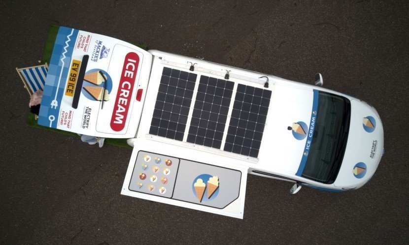 Nissan Ice Cream Van Electric Powered Zero Emission