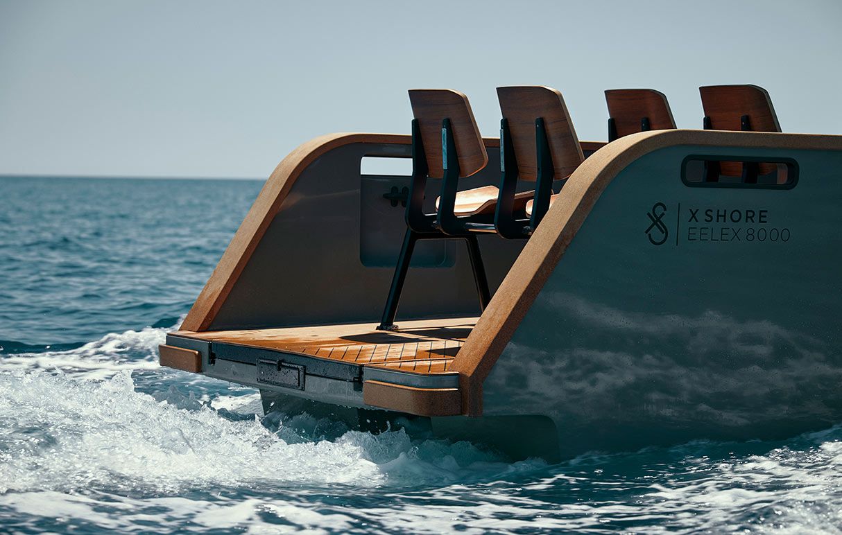 x shore electric boat yacht