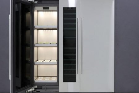 LG showcases a column garden for growing vegetables indoors