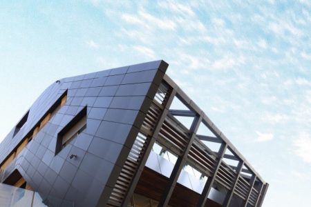 Daz Architects designed a luxury home overlooking the valley of Chnaniir in Lebanon