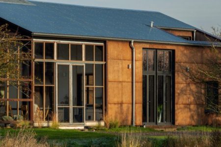 The Flat house is a sustainable home with hemp-based construction