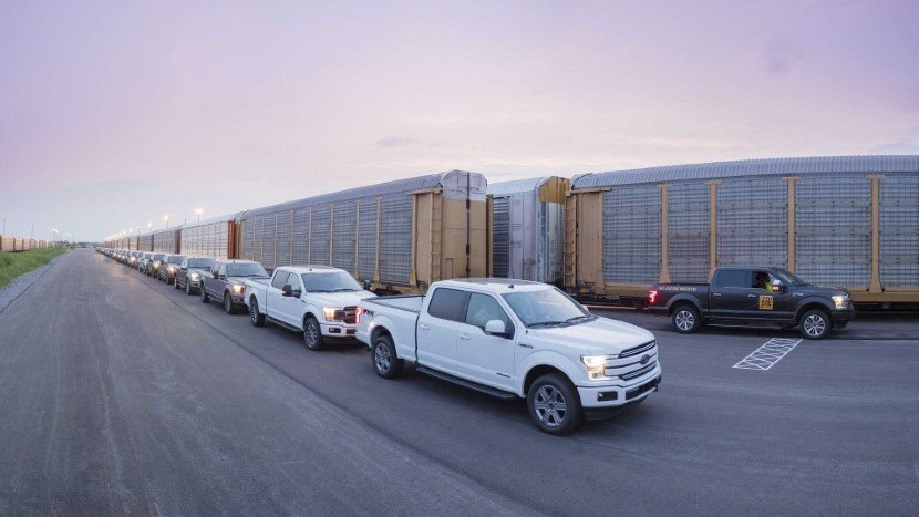 Ford's F-150 towing million pounds
