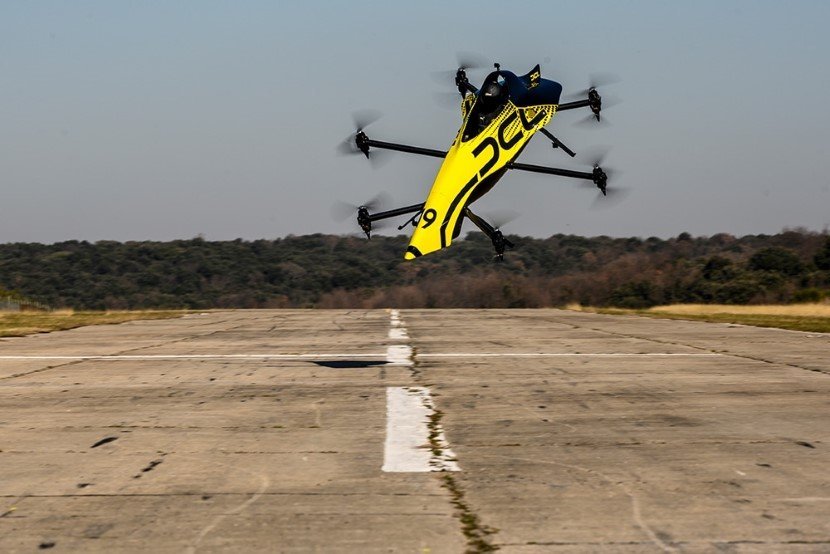 Drone performing stunts