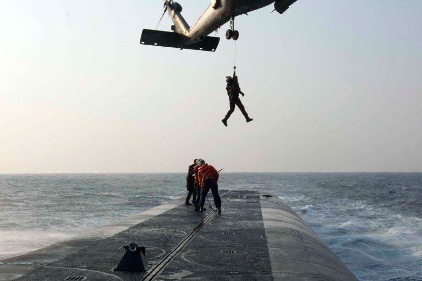 Ohio class submarine launched
