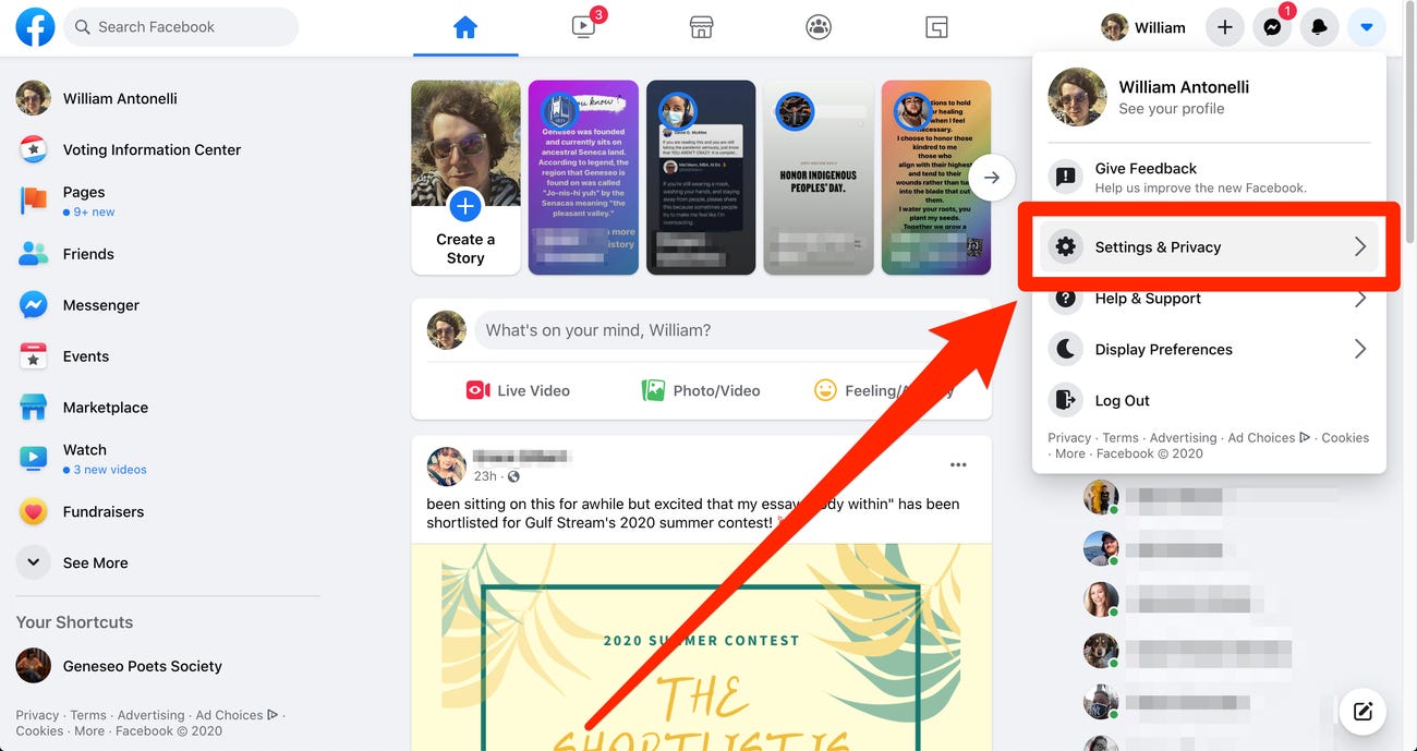 How to delete facebook account