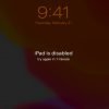 ipad is disabled connect to itunes