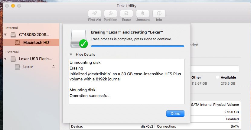 how to format a usb on mac