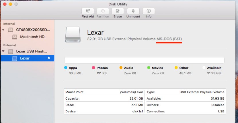 how to format a usb on mac