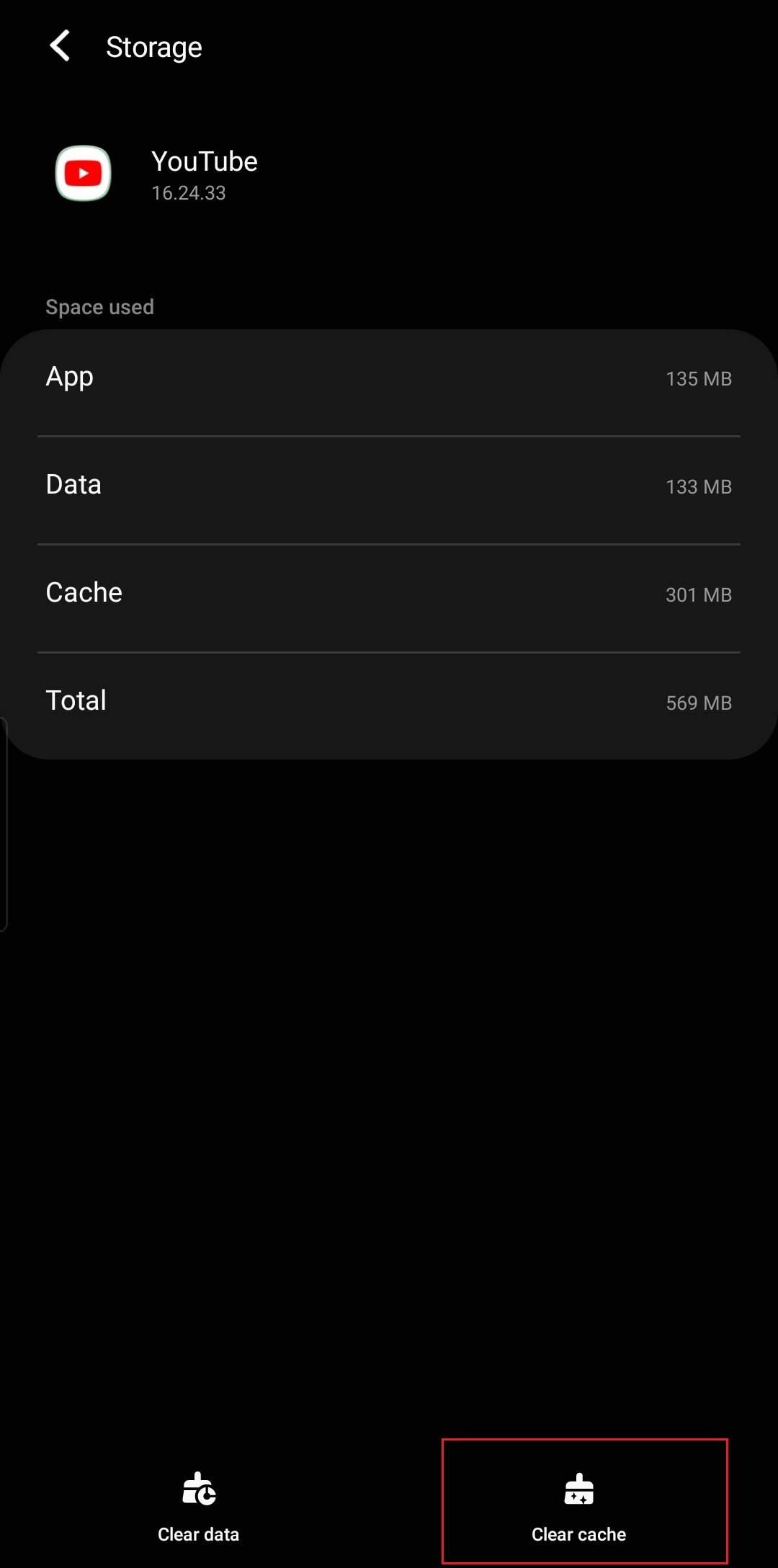 How to clear YouTube cache on android 