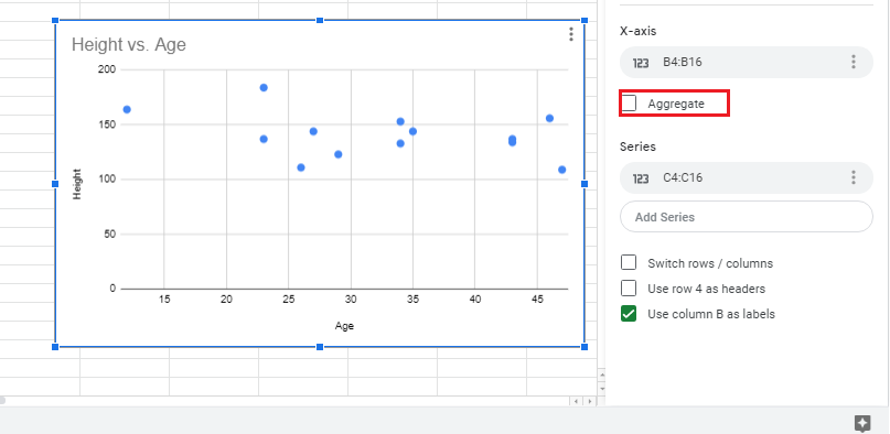 How to make a graph in google sheets