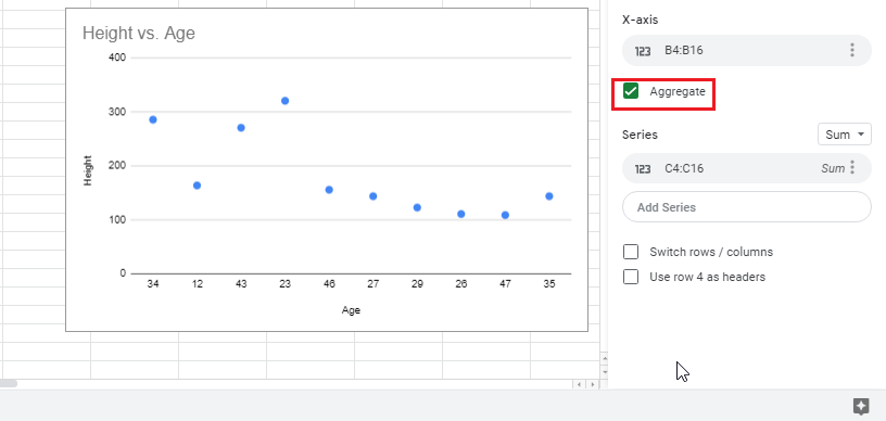 How to make a graph in google sheets