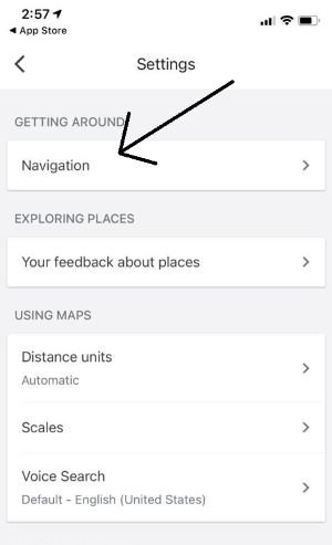 Google maps dark mode