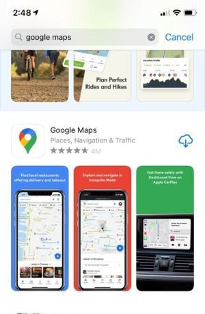 Google maps dark mode