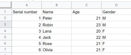 6 VLOOKUP Google Sheets