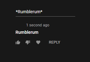 YoutTube comment formatting: how to make text bold