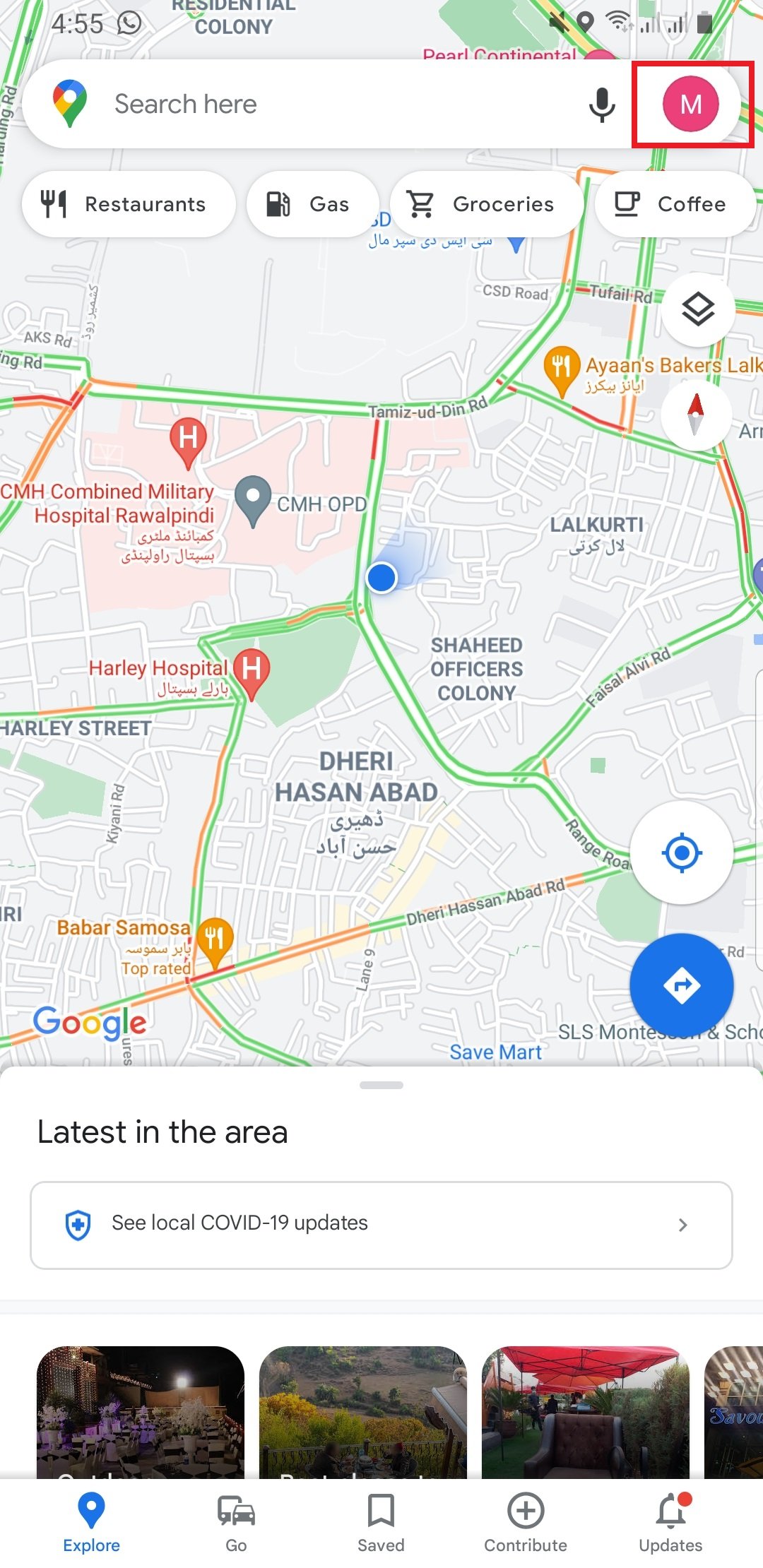 google maps dark mode