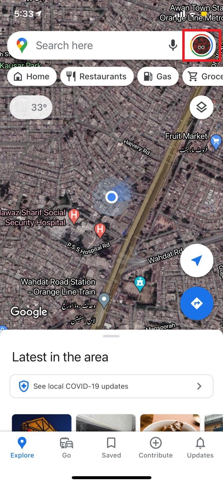 Google Maps Dark Mode