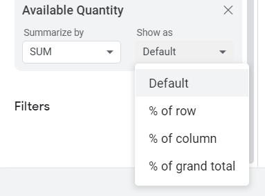 Pivot Table in Google Sheets Example