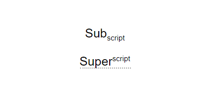 subscript in google docs 2
