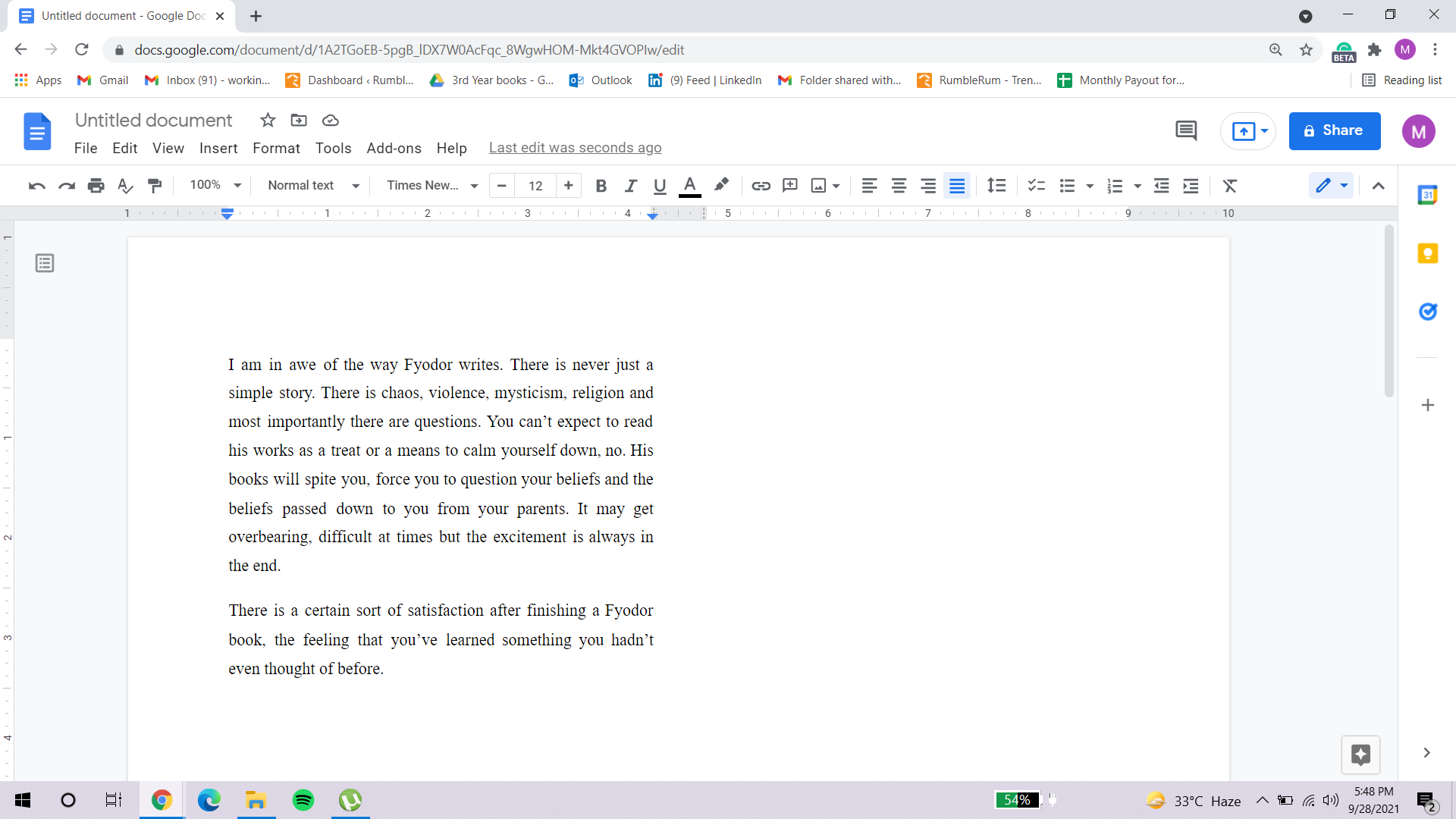 columns in google docs 