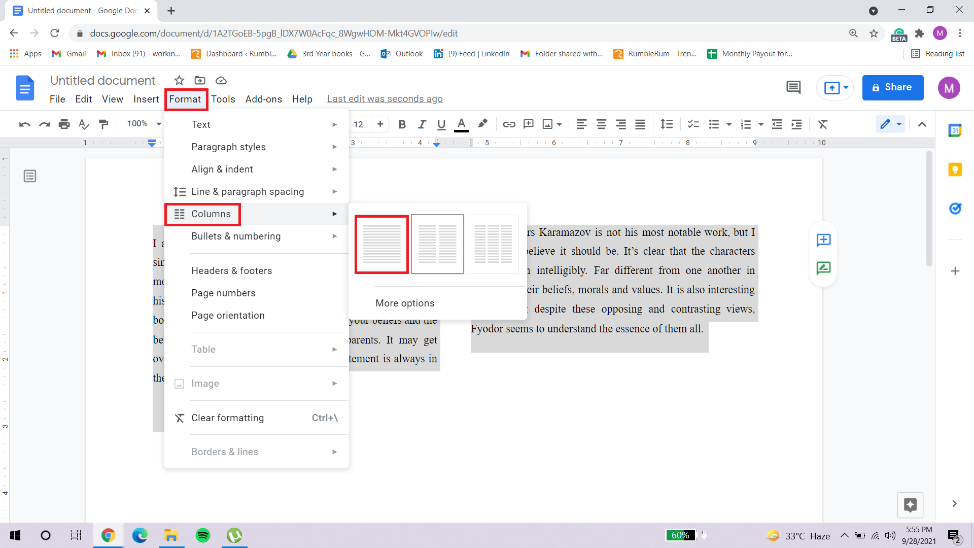columns in google docs 4