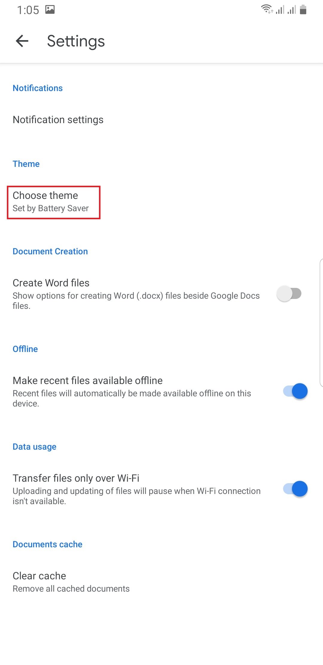 google docs dark mode 3