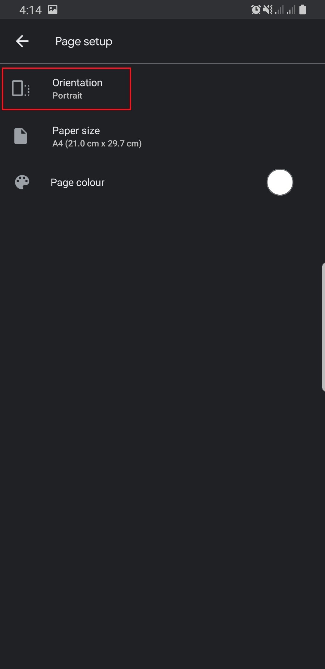 google docs landscape 5