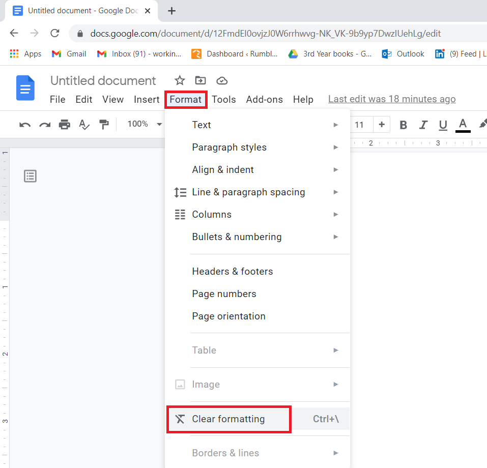 how to delete a page in google docs 1