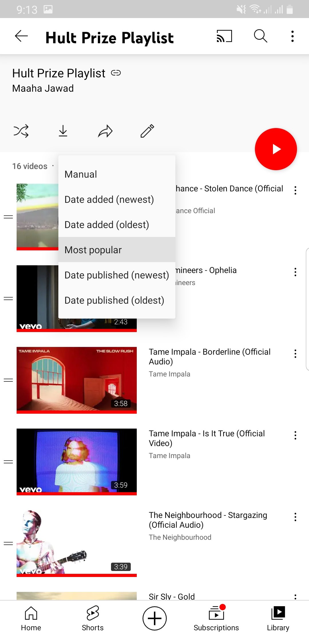 how to reverse a youtube playlist 3