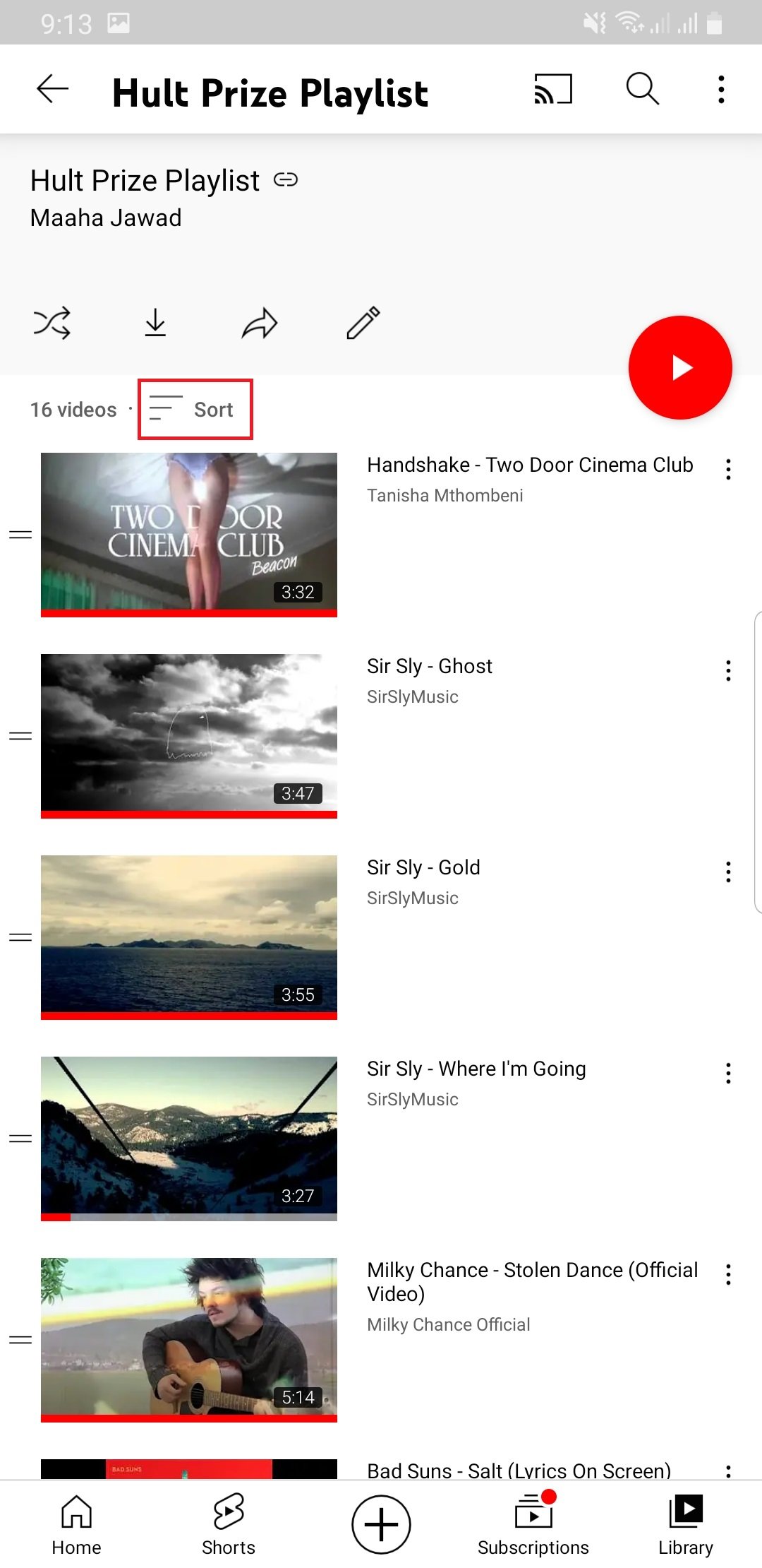 How to Reverse a YouTube Playlist