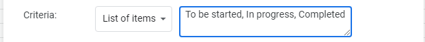 Google Sheets drop down menu