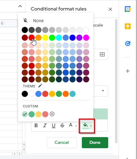 6 Conditional Formatting Google Sheets