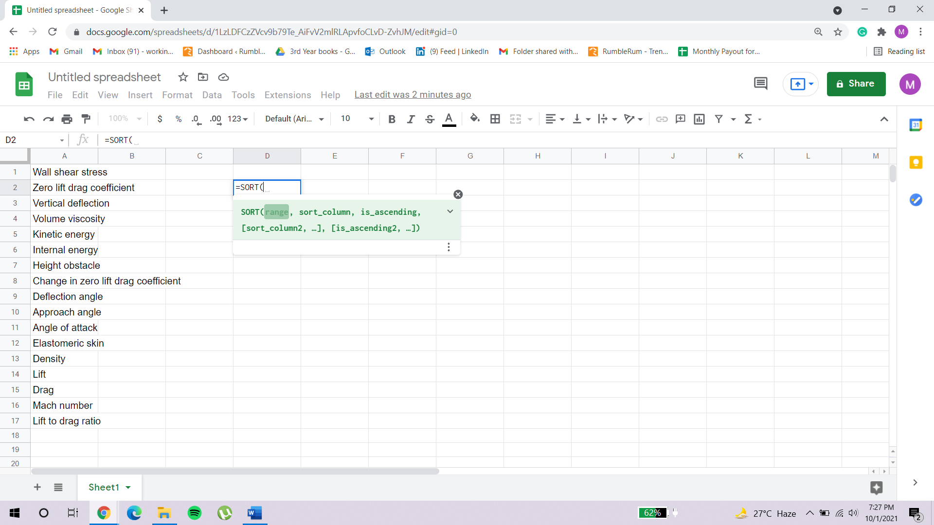 how to alphabetize in google docs