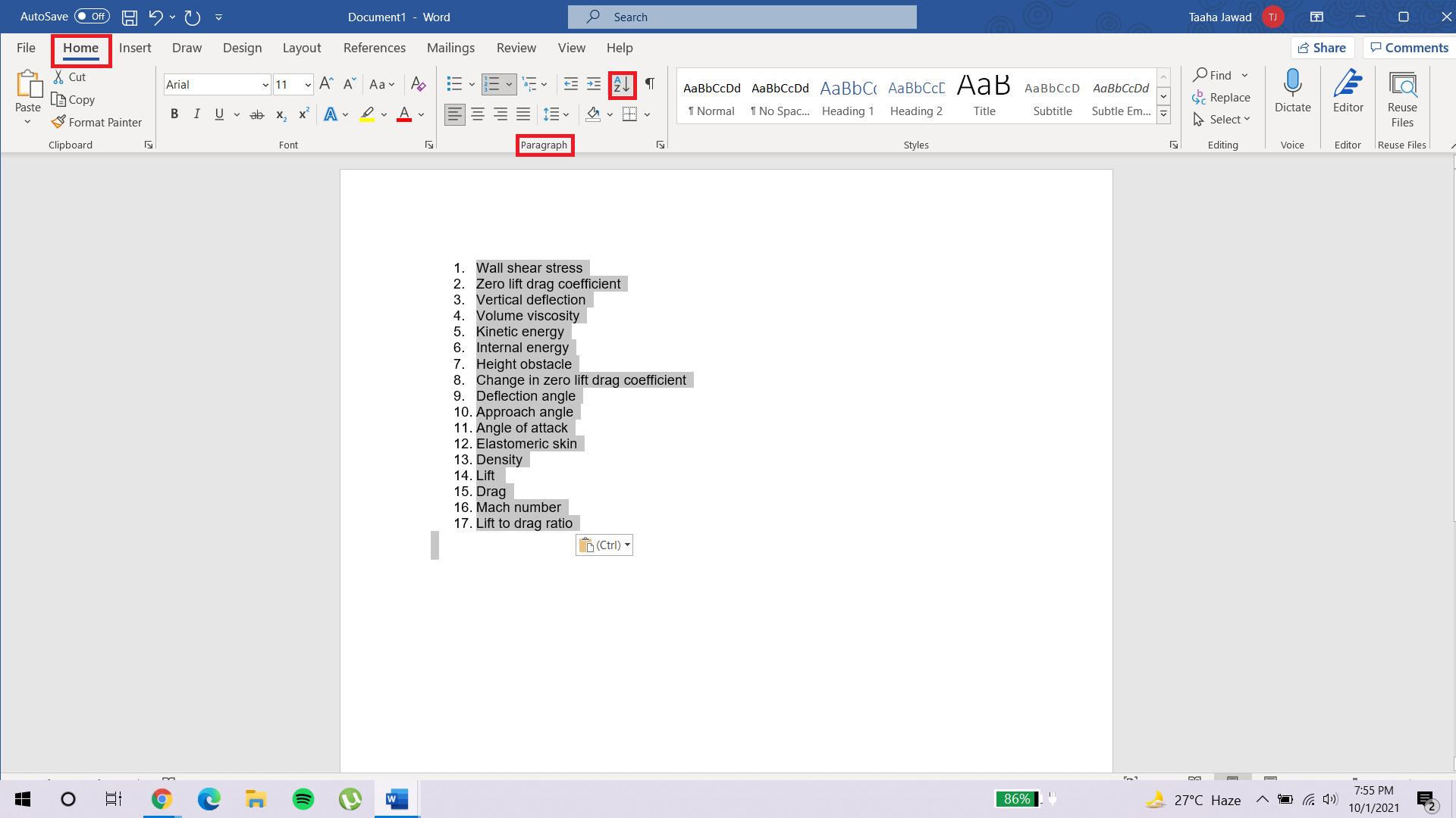 how to alphabetize in google docs