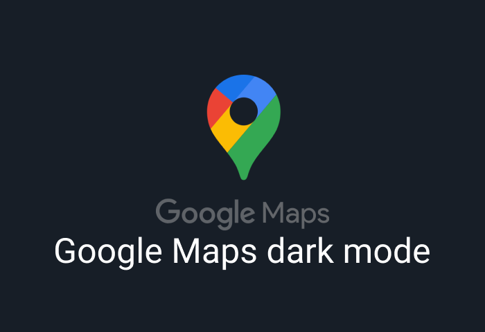 Google maps dark mode