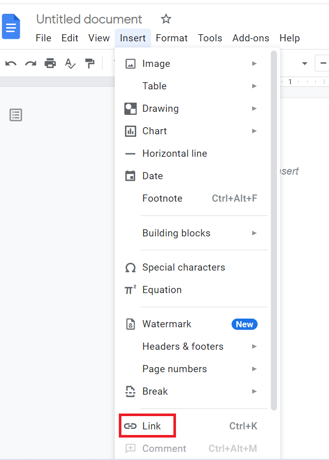 how to add page numbers in google docs
