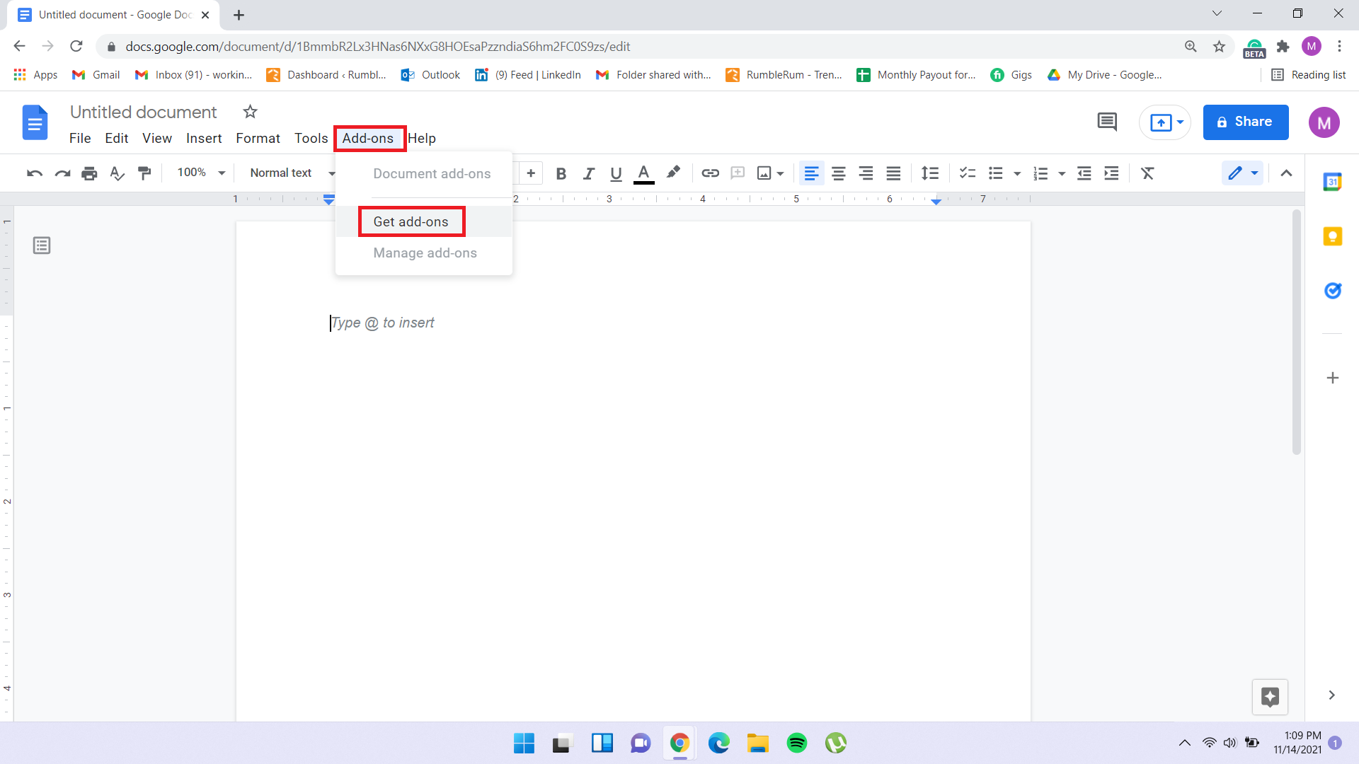 insert signature in google docs