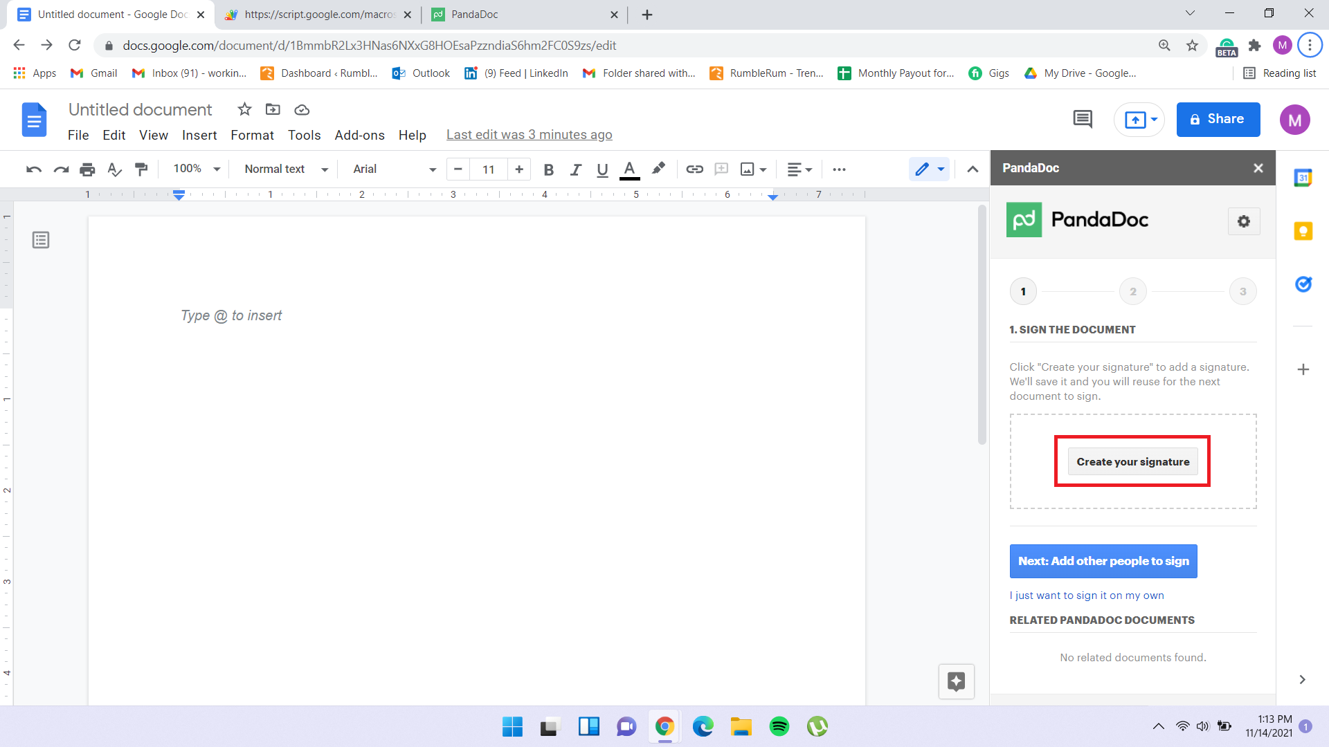 insert signature in google docs 7