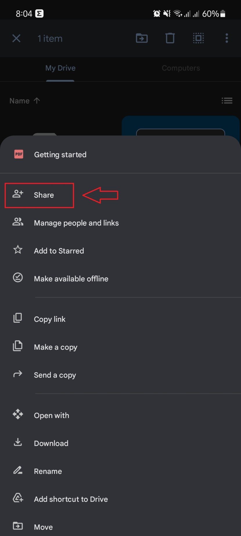 transfer google drive to another account