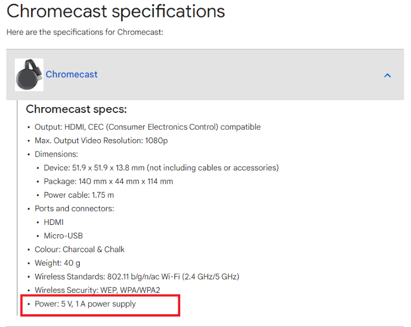 chromecast not working