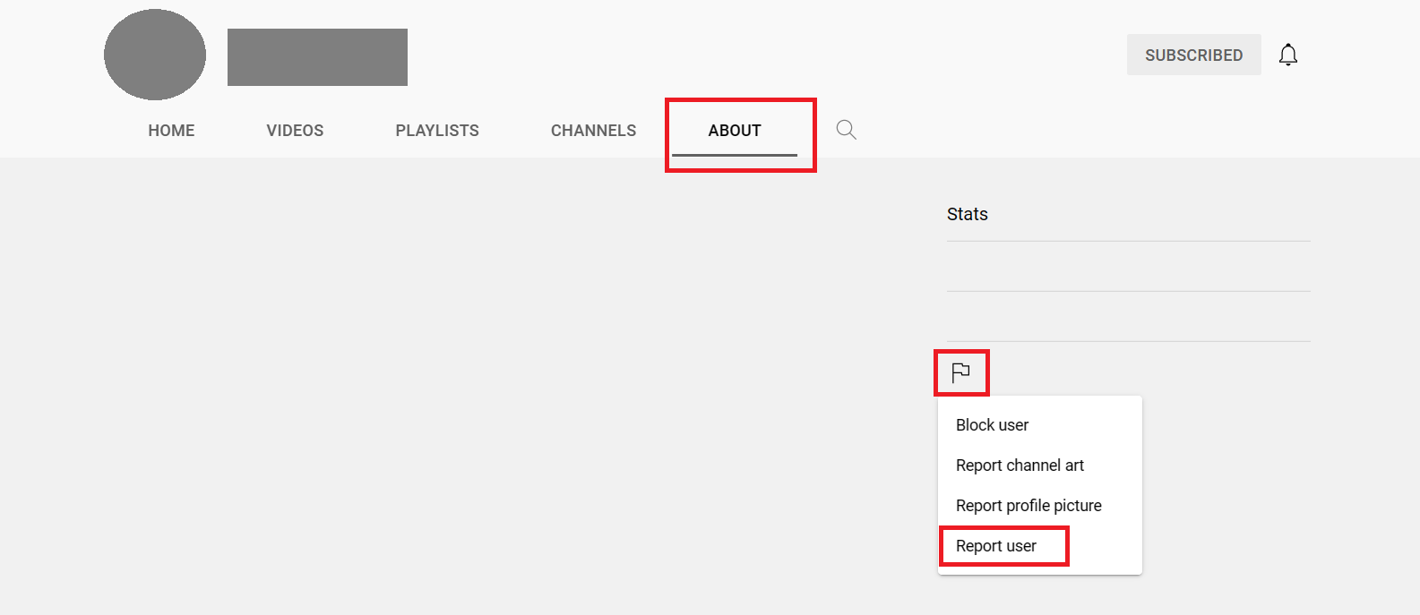 how to report a Youtube channel 