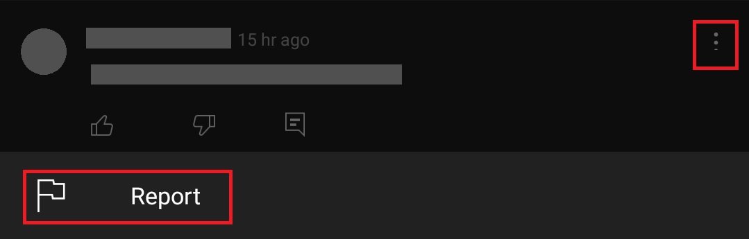 how to report a Youtube channel